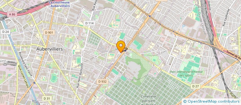 localisation de l'entreprise MONSIEUR SIMON ADJOVI  AUBERVILLIERS