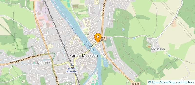 localisation de l'entreprise MONSIEUR SIMON AMIDIEU  PONT-A-MOUSSON