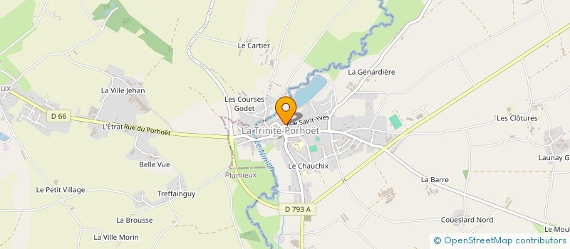 localisation de l'entreprise MONSIEUR SIMON ARTIGNAN à LA TRINITE-PORHOET