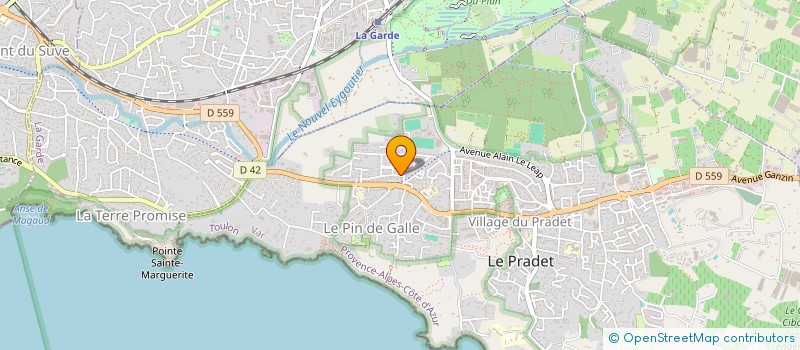 localisation de l'entreprise MONSIEUR SIMON AUBERT  LE PRADET