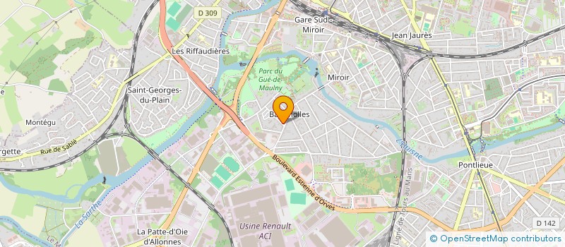 localisation de l'entreprise MONSIEUR SIMON AUBREE à LE MANS