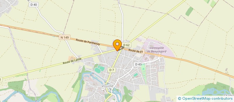 localisation de l'entreprise MONSIEUR SIMON AUDRAIN  VOUILLE