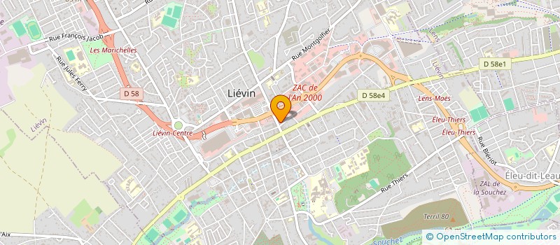 localisation de l'entreprise MONSIEUR SIMON BACZKIEWICZ  LIEVIN