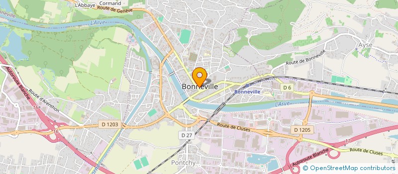 localisation de l'entreprise MONSIEUR SIMON BANNISTER  BONNEVILLE