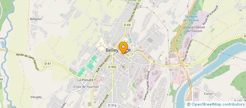localisation de l'entreprise MONSIEUR SIMON BARBIER à BELLEY