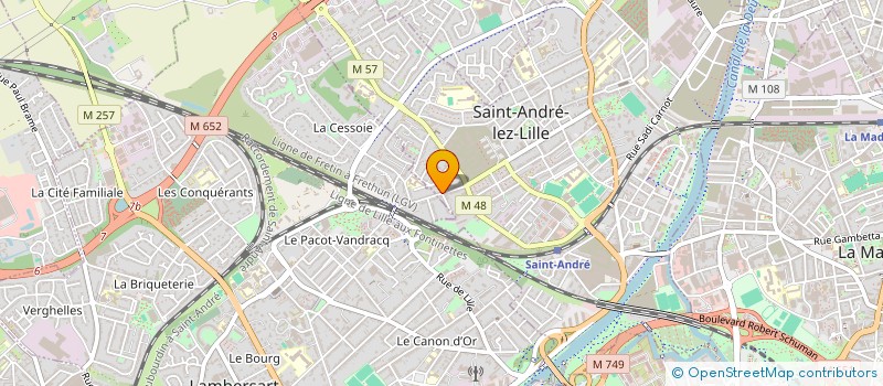 localisation de l'entreprise MONSIEUR SIMON BARELLE à SAINT-ANDRE-LEZ-LILLE