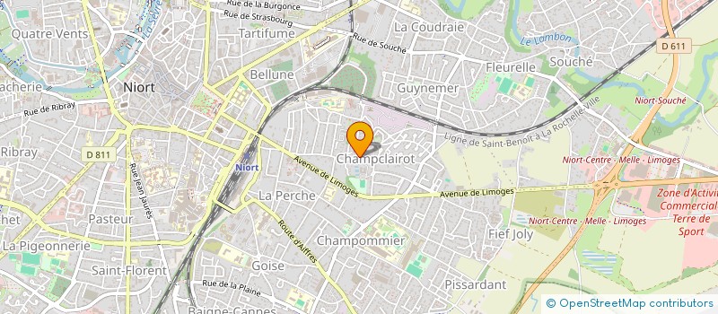 localisation de l'entreprise MONSIEUR SIMON BARICAULT à NIORT