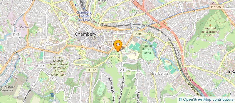 localisation de l'entreprise MONSIEUR SIMON BARRANGER à CHAMBERY