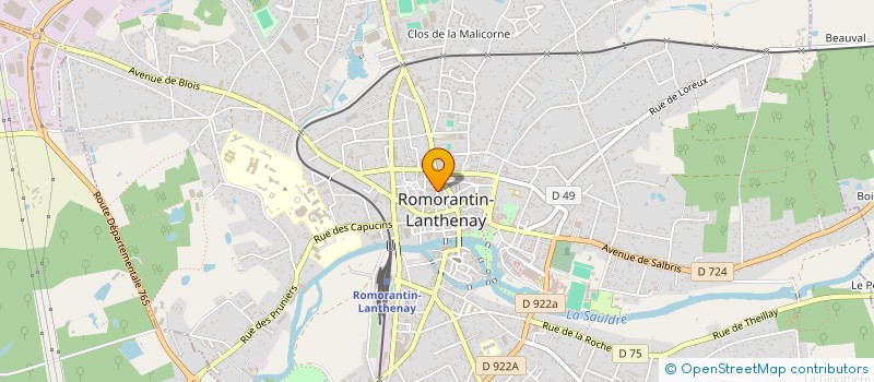 localisation de l'entreprise MONSIEUR SIMON BARRE  ROMORANTIN-LANTHENAY