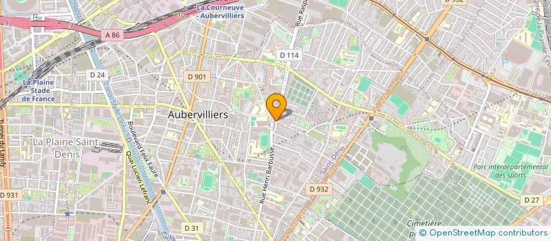 localisation de l'entreprise MONSIEUR SIMON BART à AUBERVILLIERS