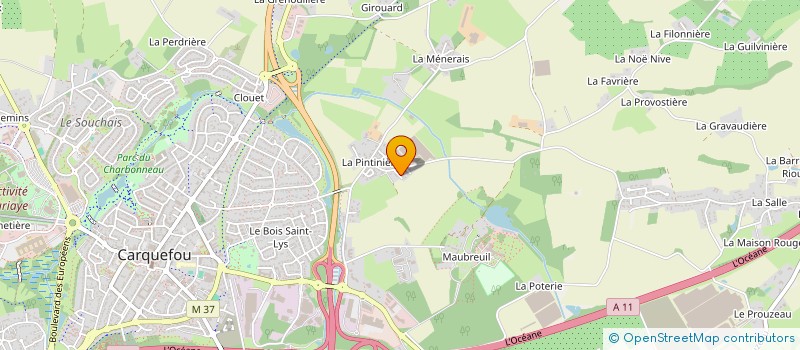 localisation de l'entreprise MONSIEUR SIMON BAUCHET à CARQUEFOU