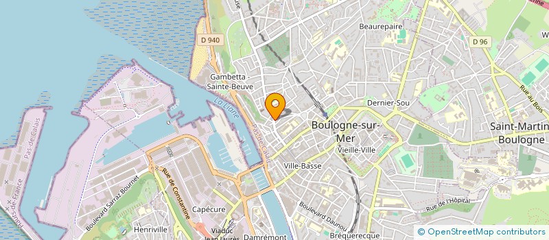 localisation de l'entreprise MONSIEUR SIMON BECUE à BOULOGNE-SUR-MER