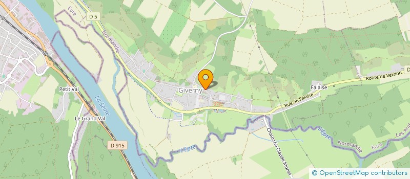 localisation de l'entreprise MONSIEUR SIMON BENOIT  GIVERNY