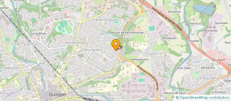 localisation de l'entreprise MONSIEUR SIMON BERNARD à QUIMPER