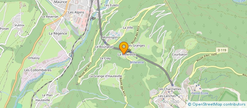 localisation de l'entreprise MONSIEUR SIMON BERNIER  BOURG-SAINT-MAURICE