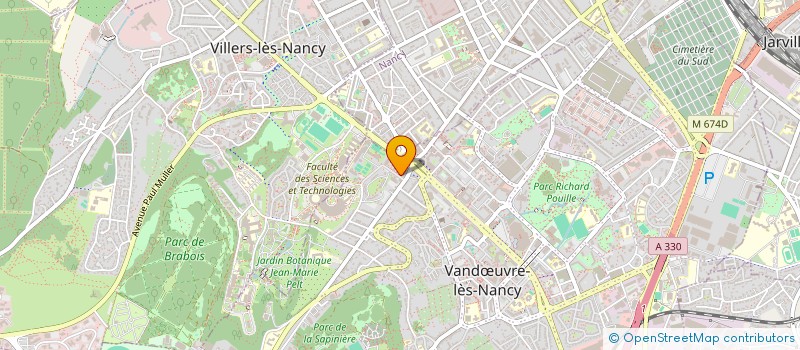 localisation de l'entreprise MONSIEUR SIMON BERRAR  VANDUVRE-LES-NANCY