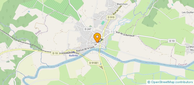 localisation de l'entreprise MONSIEUR SIMON BEYLOT  GUITRES