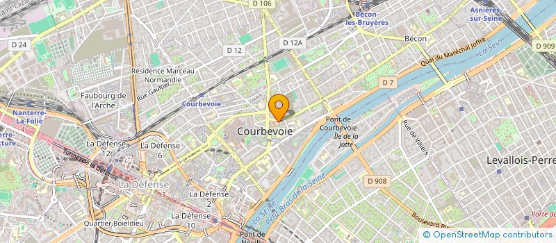 localisation de l'entreprise MONSIEUR SIMON BITTON à COURBEVOIE