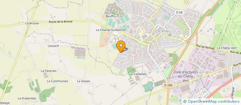 localisation de l'entreprise MONSIEUR SIMON BOISBLUCHE  LE RHEU