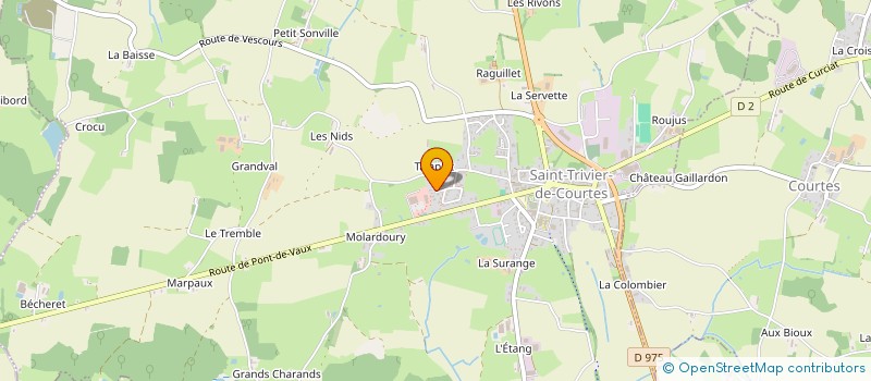 localisation de l'entreprise MONSIEUR SIMON BONIN  SAINT-TRIVIER-DE-COURTES