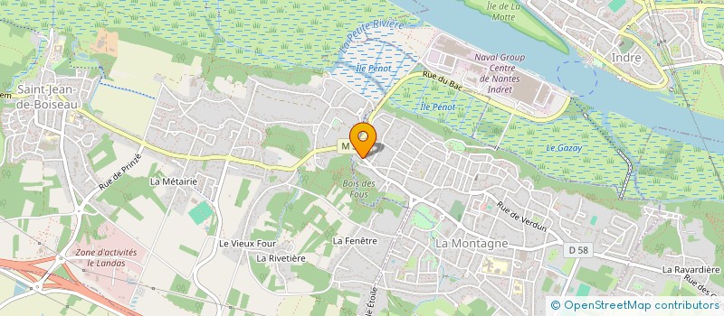 localisation de l'entreprise MONSIEUR SIMON BOUDET  LA MONTAGNE