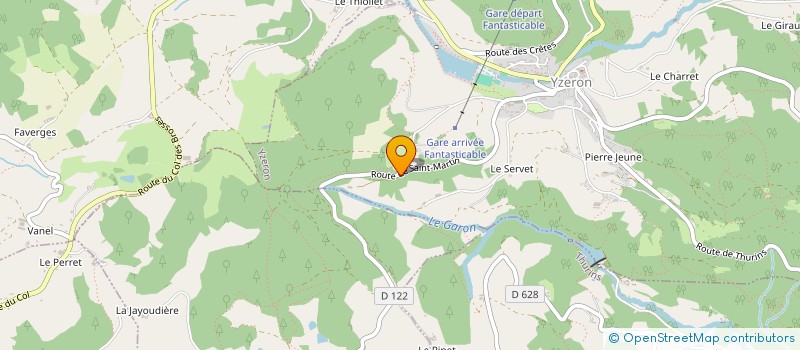 localisation de l'entreprise MONSIEUR SIMON BOURDEAU  YZERON