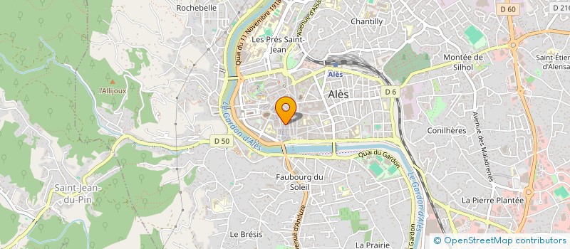 localisation de l'entreprise MONSIEUR SIMON BOURLIER  ALES