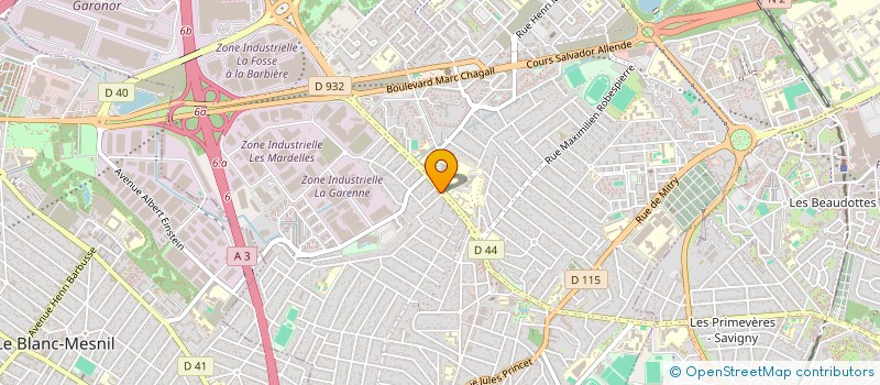 localisation de l'entreprise MONSIEUR SIMON BOUTHORS à AULNAY-SOUS-BOIS