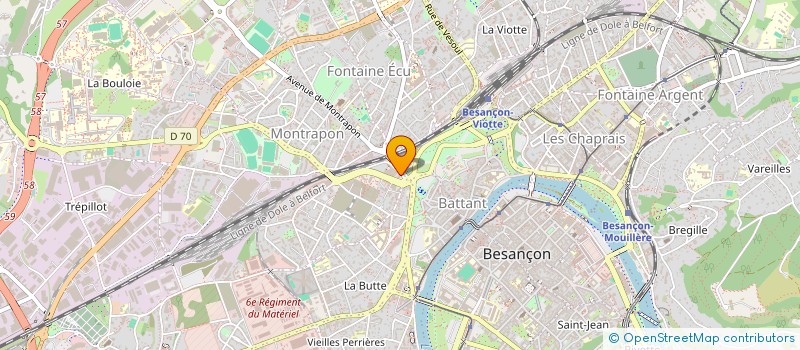 localisation de l'entreprise MONSIEUR SIMON BOUTIN  BESANCON