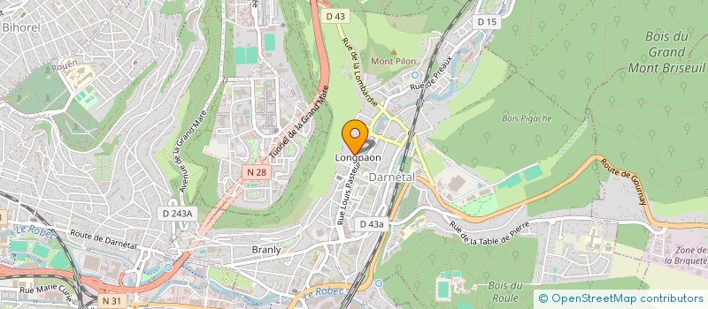 localisation de l'entreprise MONSIEUR SIMON BRIDONNEAU  DARNETAL