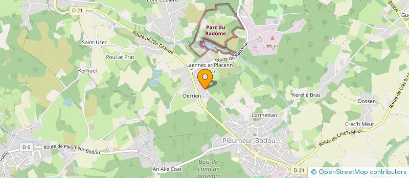 localisation de l'entreprise MONSIEUR SIMON BROUDIC  PLEUMEUR-BODOU