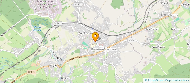 localisation de l'entreprise MONSIEUR SIMON BROUSTET à BONS-EN-CHABLAIS