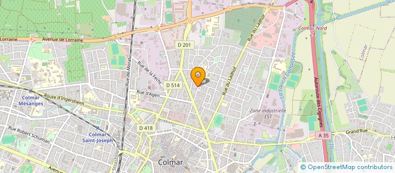 localisation de l'entreprise MONSIEUR SIMON BRUNEAU  COLMAR