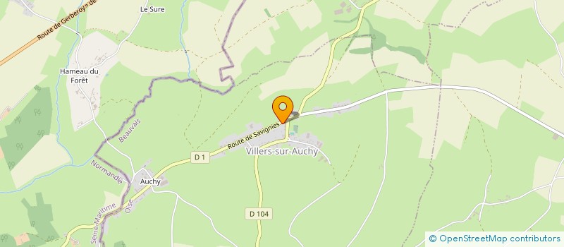 localisation de l'entreprise MONSIEUR SIMON BRUNET  VILLERS-SUR-AUCHY