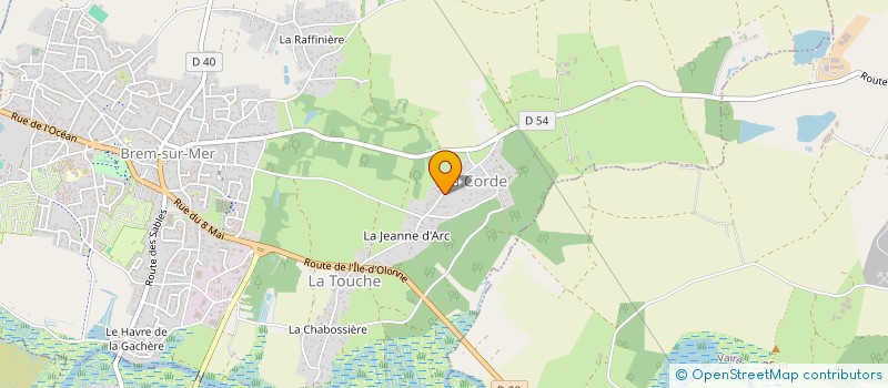 localisation de l'entreprise MONSIEUR SIMON BURGAUD à BREM-SUR-MER