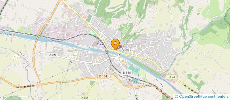 localisation de l'entreprise MONSIEUR SIMON BURTIN  CREST