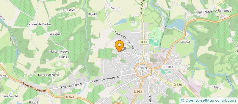 localisation de l'entreprise MONSIEUR SIMON BUTTERWORTH  EAUZE