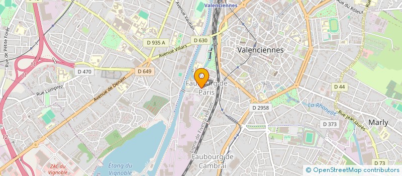 localisation de l'entreprise MONSIEUR SIMON CADART à VALENCIENNES