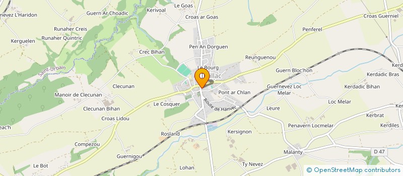 localisation de l'entreprise MONSIEUR SIMON CAILLEAU  IRVILLAC