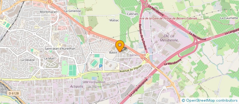 localisation de l'entreprise MONSIEUR SIMON CAIZERGUES  BEZIERS