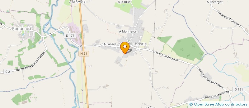 localisation de l'entreprise MONSIEUR SIMON CALON  SAINTE-CHRISTIE