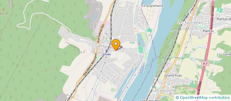 localisation de l'entreprise MONSIEUR SIMON CARMIGNANI  CRUAS