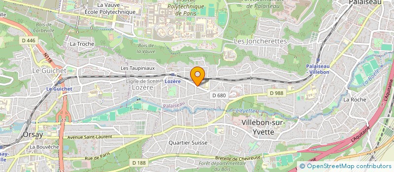 localisation de l'entreprise MONSIEUR SIMON CELADIN--SAURET  PALAISEAU