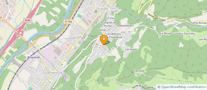 localisation de l'entreprise MONSIEUR SIMON CESSOT CARETTA  FROGES