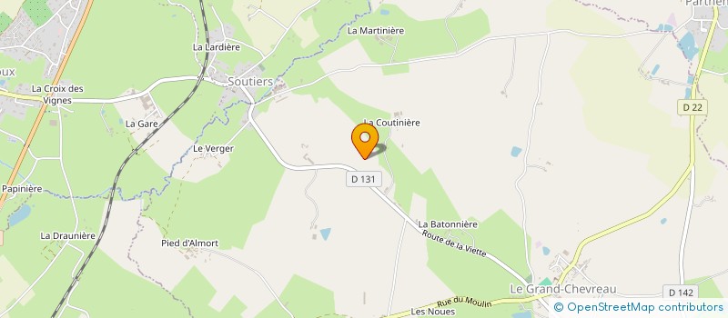 localisation de l'entreprise MONSIEUR SIMON CHAIGNE  VOUHE