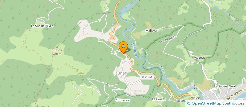 localisation de l'entreprise MONSIEUR SIMON CHANUT  JAUNAC