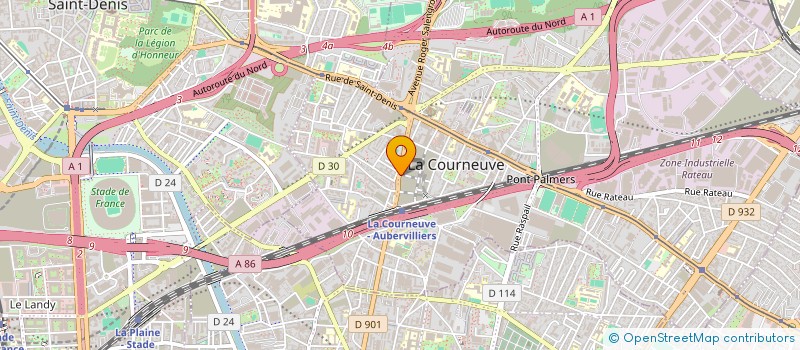 localisation de l'entreprise MONSIEUR SIMON CHAOUAT à LA COURNEUVE