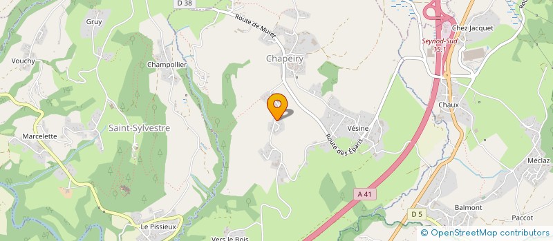 localisation de l'entreprise MONSIEUR SIMON CHATELAIN  CHAPEIRY