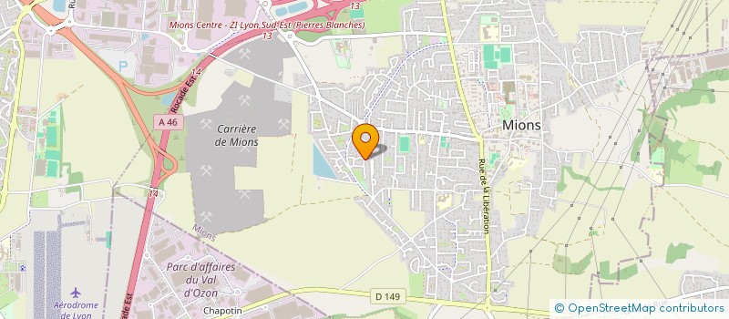 localisation de l'entreprise MONSIEUR SIMON CHATILLON  MIONS