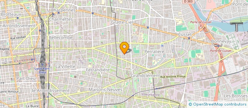 localisation de l'entreprise MONSIEUR SIMON CHENEBAULT  VILLEURBANNE